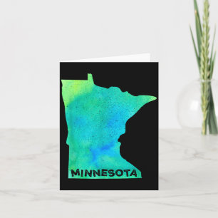 Tarjeta Minnesota Hogar Estado Mujeres Hombres Niño Raíces
