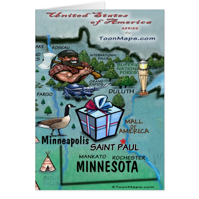 Tarjeta Minnesota USA (Frente)
