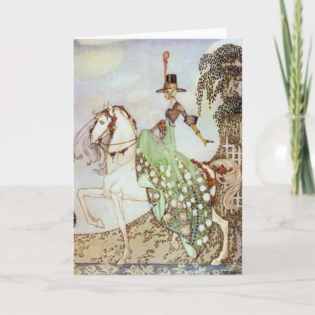 Tarjeta Minon-Minette de Princess, por Kay Nielsen Card (Anverso)