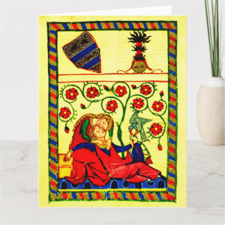Tarjeta Minstrels del Codex Manesse - Amor cortés