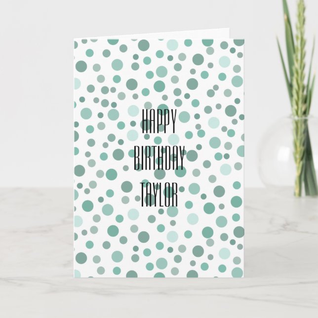 Tarjeta Mint Confetti (Anverso)