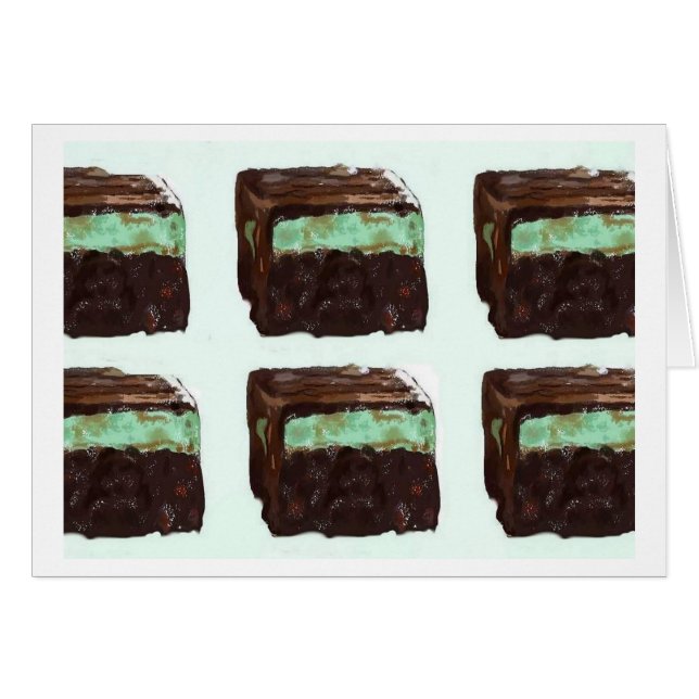 Tarjeta Mint Fudge Brownie (Anverso (Horizontal))