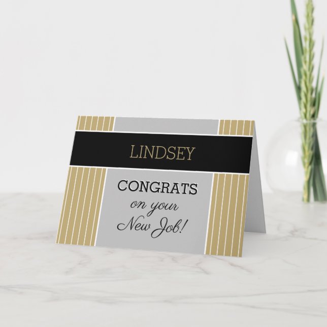 Tarjeta ¡Mira! ¡Felicitaciones personalizados por su nueva (Anverso)