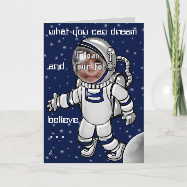 Tarjeta ¡Mira Mamáes! ¡Soy astronauta! (Anverso)