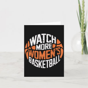 Tarjeta Mira Más Baloncesto Femenino Motivacional Negrita 