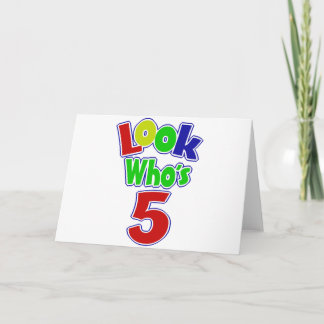 Tarjeta Mira Quién Cumple 5