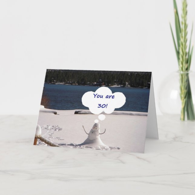 TARJETA MIRA TAN BIEN A LOS 30 PUEDO ALEJARME (Anverso)