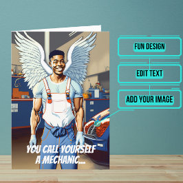 Tarjeta Miracle Worker Black Mechanty Cumpleaños