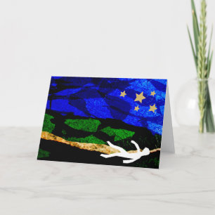 Tarjeta Mirada de las estrellas Notecard