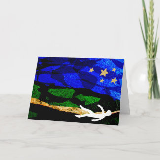 Tarjeta Mirada de las estrellas Notecard