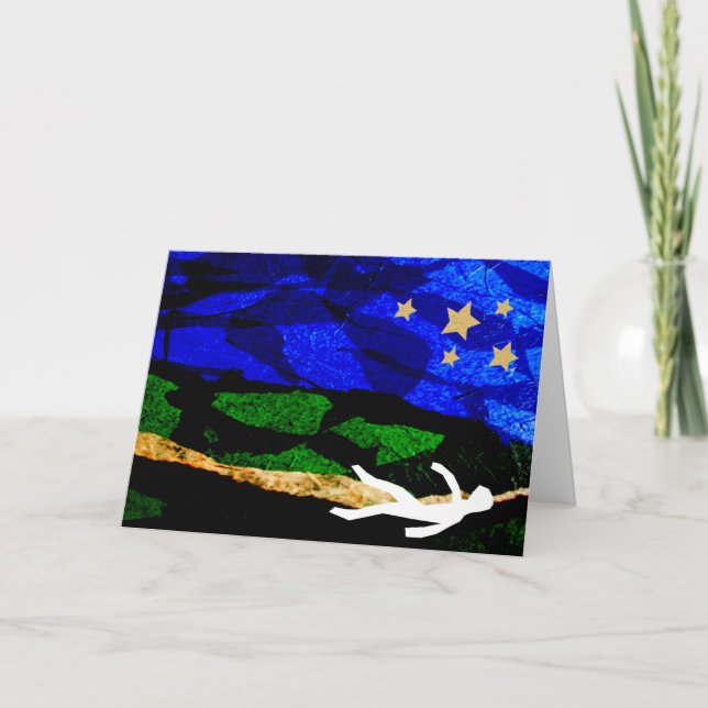 Tarjeta Mirada de las estrellas Notecard (Anverso)