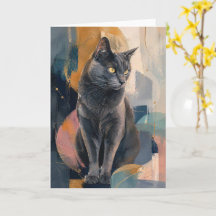 Mirada Dorada del Gato Gris
