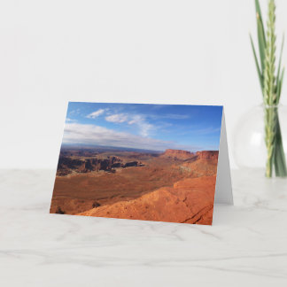 Tarjeta Mirador de White Rim en el Parque Nacional Canyonl