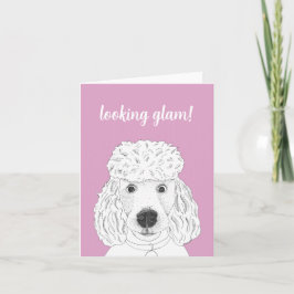 Tarjeta Mirando Glam Poodle