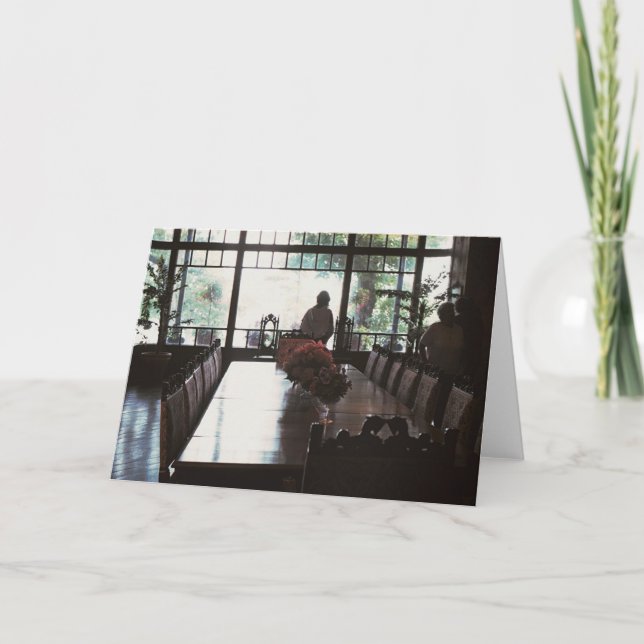 Tarjeta Mirando hacia afuera... (Anverso)