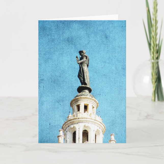 Tarjeta Mirando la Plaza (Anverso)