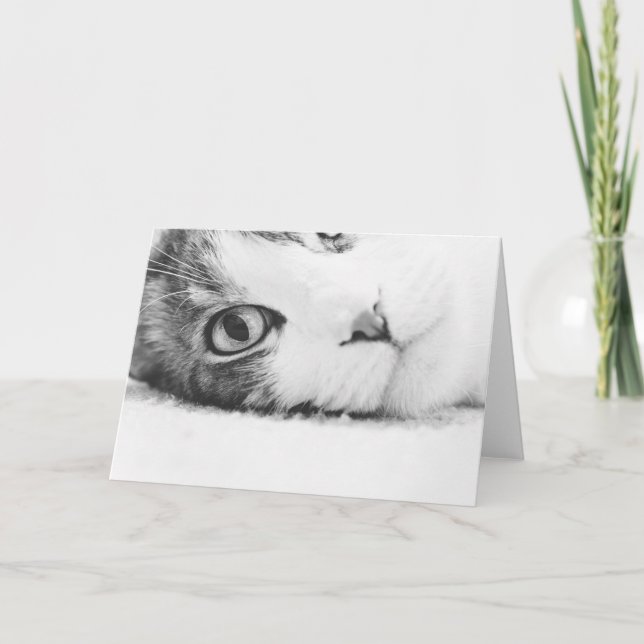 Tarjeta Mirándole, greetingcard vacío (Anverso)