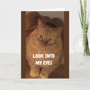 TARJETA MIREN MIS OJOS "FELIZ CUMPLEAÑOS PARA USTEDES"