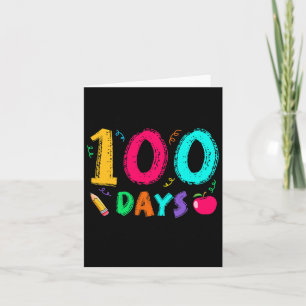 Tarjeta Mis alumnos de 5º grado son 100 días más inteligen