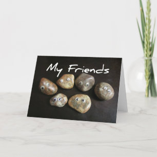 Tarjeta Mis amigos son rocas
