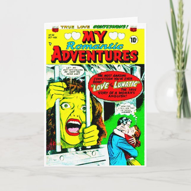 Tarjeta Mis aventuras románticas (Anverso)