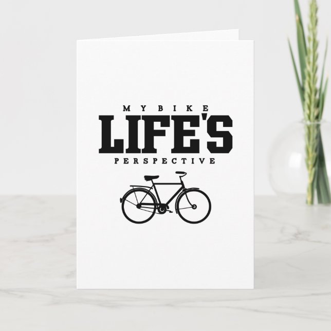 TARJETA MIS BICICLETAS - LA PERSPECTIVA DE LA VIDA (Anverso)