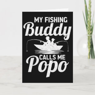 Tarjeta Mis compañeros de pesca me llaman Popo Día del Pad