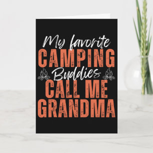 Tarjeta Mis compañeros favoritos de acampada me llaman abu
