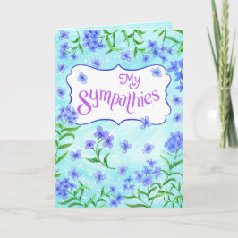 Tarjeta Mis Condolencias – Diseño Suave de Consuelo Floral