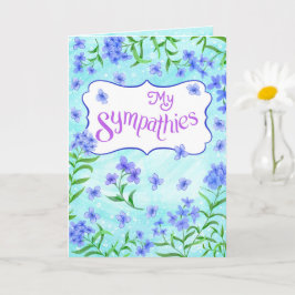 Tarjeta Mis Condolencias – Diseño Suave de Consuelo Floral
