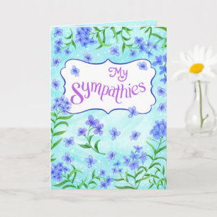 Tarjeta Mis Condolencias – Diseño Suave de Consuelo Floral