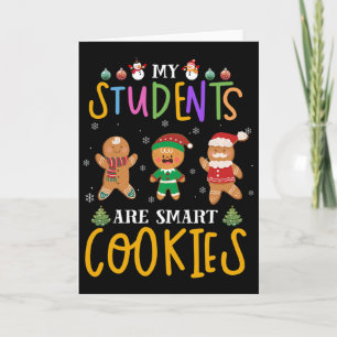 Tarjeta Mis Estudiantes Lindos Son Galletas Inteligentes N