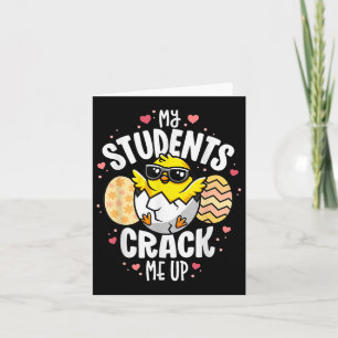 Tarjeta Mis Estudiantes Me Crackean Graciosa Enseñanza Pri