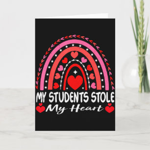 Tarjeta Mis estudiantes me robaron el corazón Mis estudian