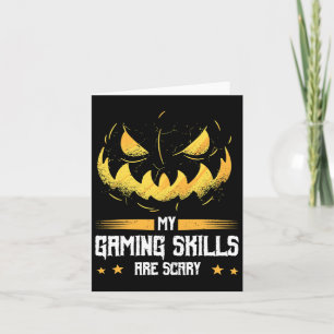 Tarjeta Mis Habilidades Para Jugar Son Halloween Temeroso 