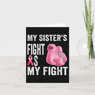 Tarjeta Mis Hermanas Luchan Contra El Cáncer De Mama