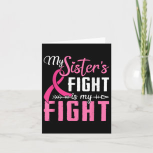 Tarjeta Mis Hermanas Luchan Contra El Cáncer De Mama