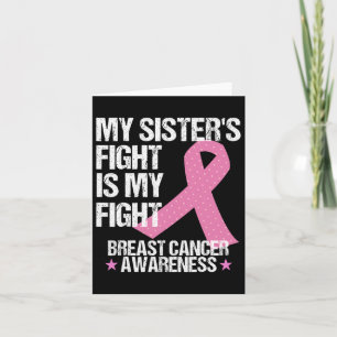 Tarjeta Mis Hermanas Luchan Contra El Cáncer De Mama