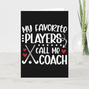 Tarjeta Mis jugadores favoritos me llaman entrenador de ho