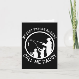 Tarjeta Mis Mejores Amigos de Pesca Me Llaman Papá Día del