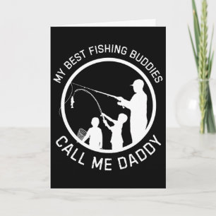 Tarjeta Mis Mejores Amigos de Pesca Me Llaman Papá Día del