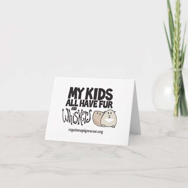 Tarjeta Mis niños todos tienen piel y barbas Notecard (Anverso)