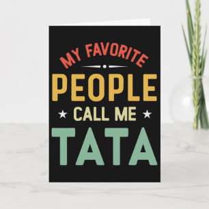 Tarjeta Mis personas favoritas me llaman S Seno Vintage S