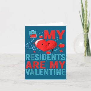 Tarjeta Mis Residentes San Valentín Enfermera Doctor Hospi