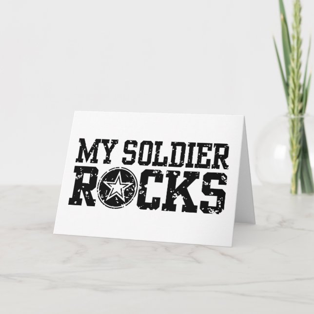 Tarjeta Mis rocas del soldado (Anverso)