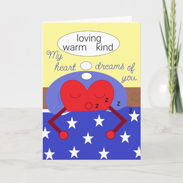 Tarjeta Mis sueños de corazón contigo: Blank (Anverso)