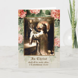 Tarjeta Misa Católica Ofrenda de Misa de Simpatía Religios