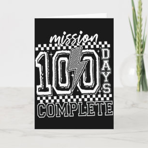 Tarjeta Misión 100 Días Cumplidos Conteo Regresivo en el A