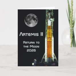 Tarjeta Misión Artemis II a la Luna