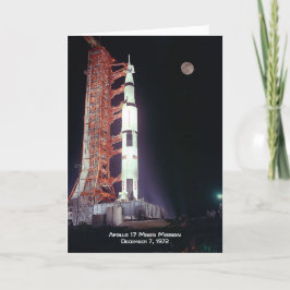 Tarjeta Misión de la Luna Apolo 17